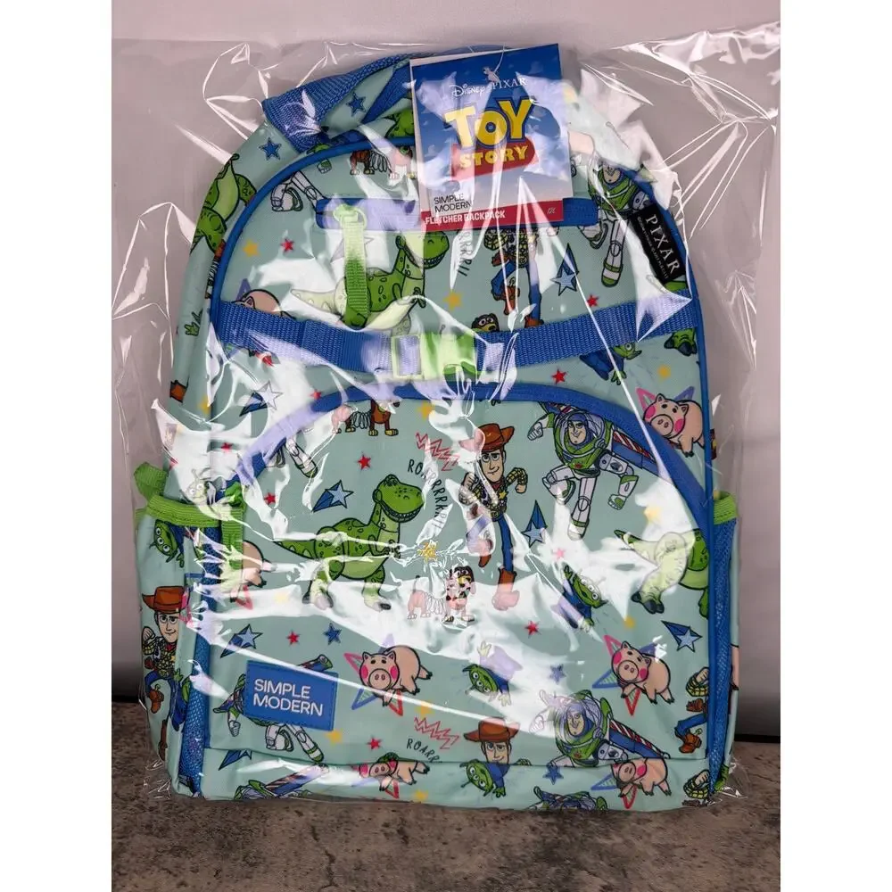 Simple Modern Disney Toy Story Kids Backpack, Buzz and Woody Bookbag- Medium